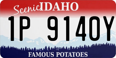 ID license plate 1P9140Y