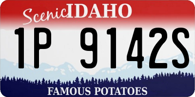 ID license plate 1P9142S