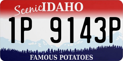 ID license plate 1P9143P