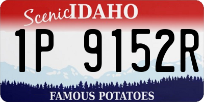 ID license plate 1P9152R