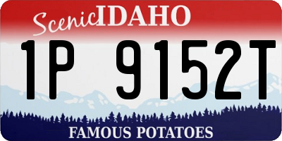 ID license plate 1P9152T