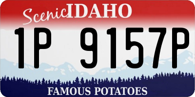 ID license plate 1P9157P