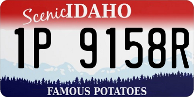 ID license plate 1P9158R