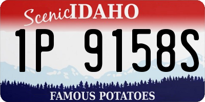 ID license plate 1P9158S
