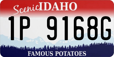 ID license plate 1P9168G