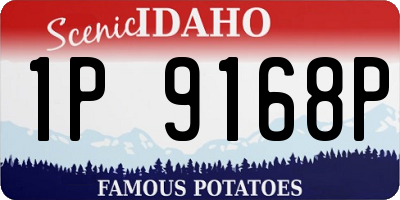 ID license plate 1P9168P