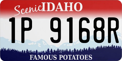 ID license plate 1P9168R
