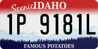 ID license plate 1P9181L