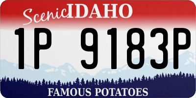 ID license plate 1P9183P
