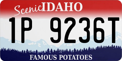 ID license plate 1P9236T