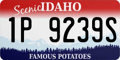 ID license plate 1P9239S
