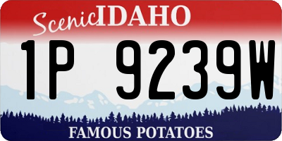 ID license plate 1P9239W