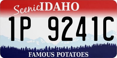 ID license plate 1P9241C