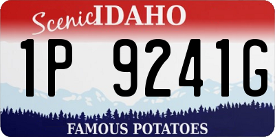 ID license plate 1P9241G