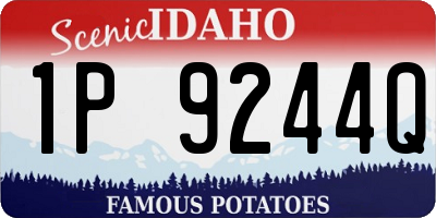 ID license plate 1P9244Q