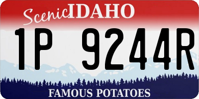 ID license plate 1P9244R