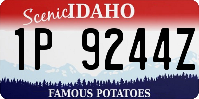 ID license plate 1P9244Z