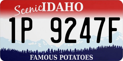 ID license plate 1P9247F