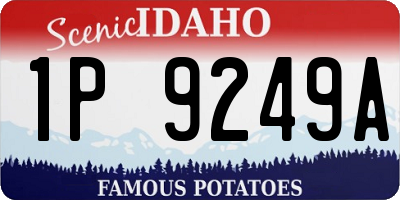 ID license plate 1P9249A