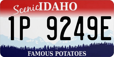 ID license plate 1P9249E