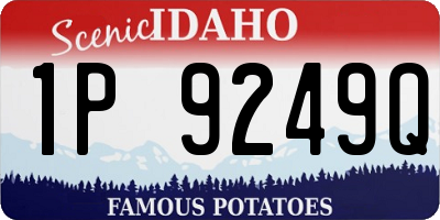 ID license plate 1P9249Q