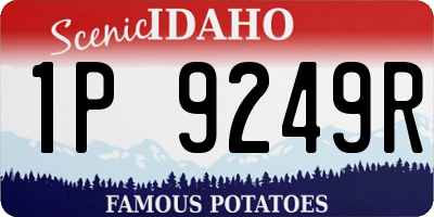 ID license plate 1P9249R