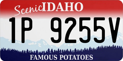 ID license plate 1P9255V