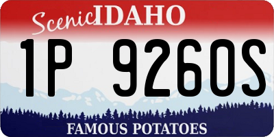 ID license plate 1P9260S