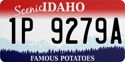 ID license plate 1P9279A