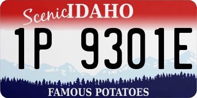 ID license plate 1P9301E