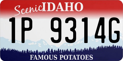 ID license plate 1P9314G