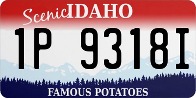 ID license plate 1P9318I