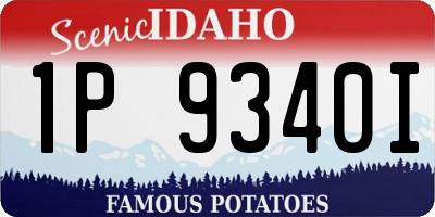 ID license plate 1P9340I