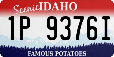 ID license plate 1P9376I