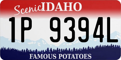 ID license plate 1P9394L