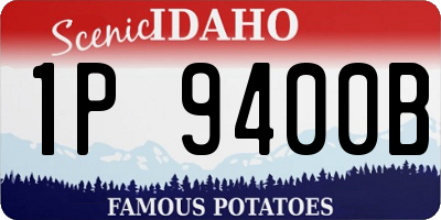 ID license plate 1P9400B