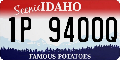 ID license plate 1P9400Q