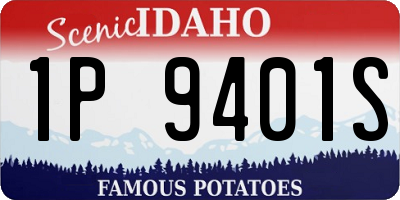 ID license plate 1P9401S