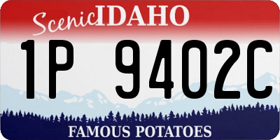 ID license plate 1P9402C