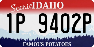 ID license plate 1P9402P