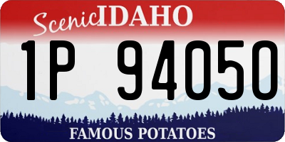 ID license plate 1P9405O
