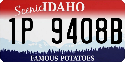 ID license plate 1P9408B