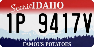 ID license plate 1P9417V