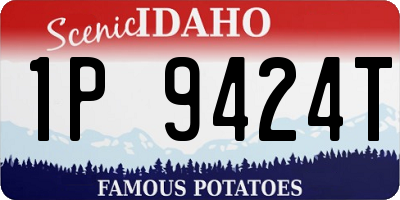 ID license plate 1P9424T