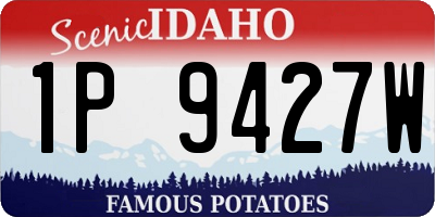 ID license plate 1P9427W