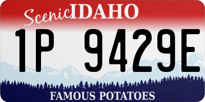ID license plate 1P9429E