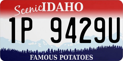 ID license plate 1P9429U