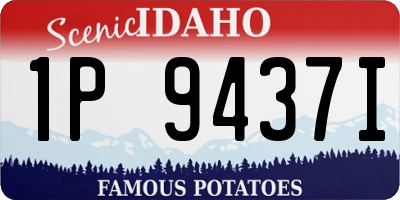 ID license plate 1P9437I