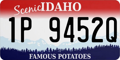ID license plate 1P9452Q