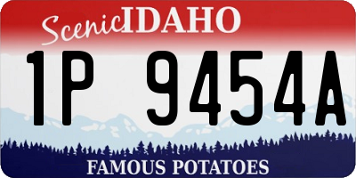 ID license plate 1P9454A